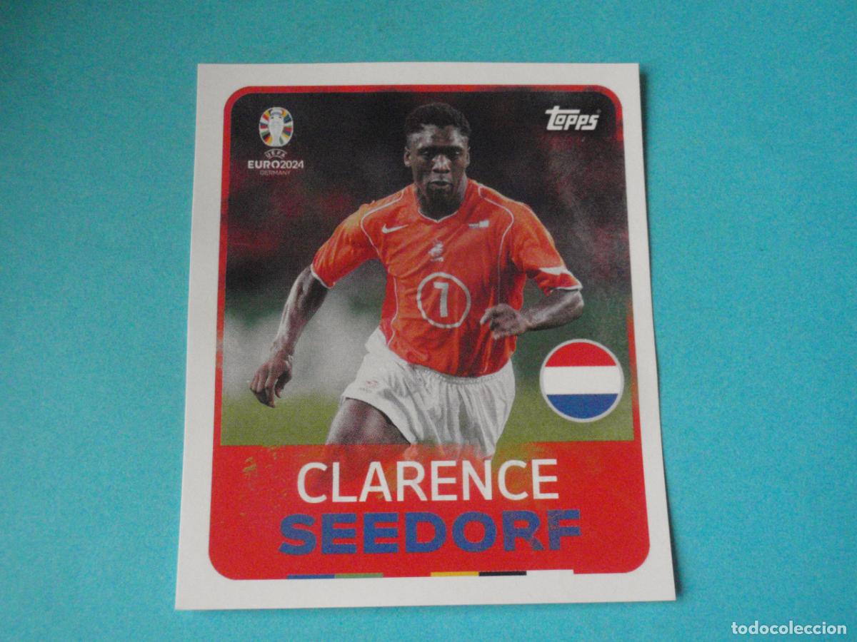 Cromos de F&uacute;tbol: LEG 6 CLARENCE SEEDORF Pa&iacute;ses Bajos LEGEND. UEFA EURO 2024 TOPPS. Sticker NUNCA PEGADO. Eurocopa 24