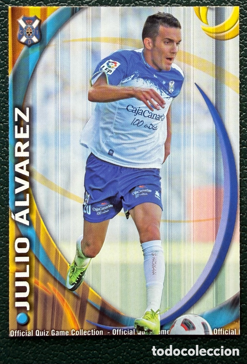 Figurine di Calcio: 744 JULIO ALVAREZ CD TENERIFE FICHAS ALBUM MUNDICROMO 2010 2011 10 11