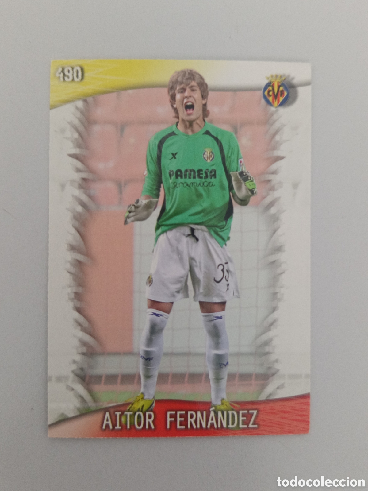 Cartes &agrave; collectionner de Football: ❇️ CROMO ⚽ AITOR FERN&Aacute;NDEZ VILLARREAL 490 FICHAS LIGA QUIZ 2014 2013 2014 13 14 MUNDICROMO ❇️