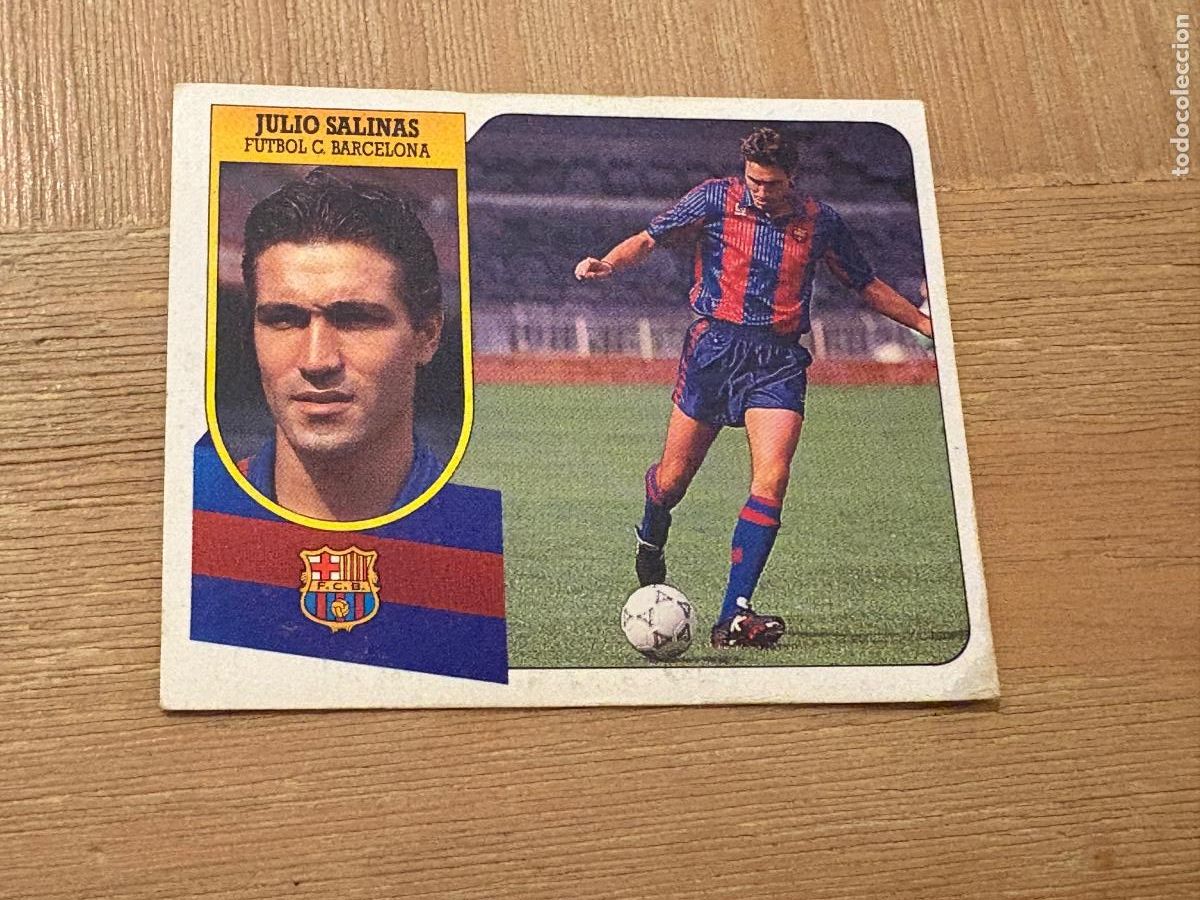 Cromos de F&uacute;tbol: 19. CROMO LIGA ESTE DESPEGADO 91-92 1991-92 JULIO SALINAS FC BARCELONA