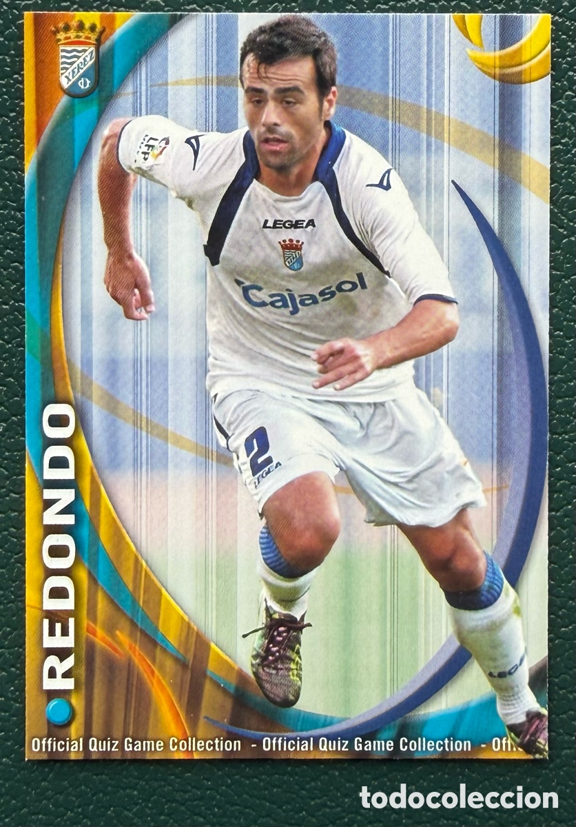 Figurine di Calcio: 758 REDONDO XEREZ CD FICHAS ALBUM MUNDICROMO 2010 2011 10 11