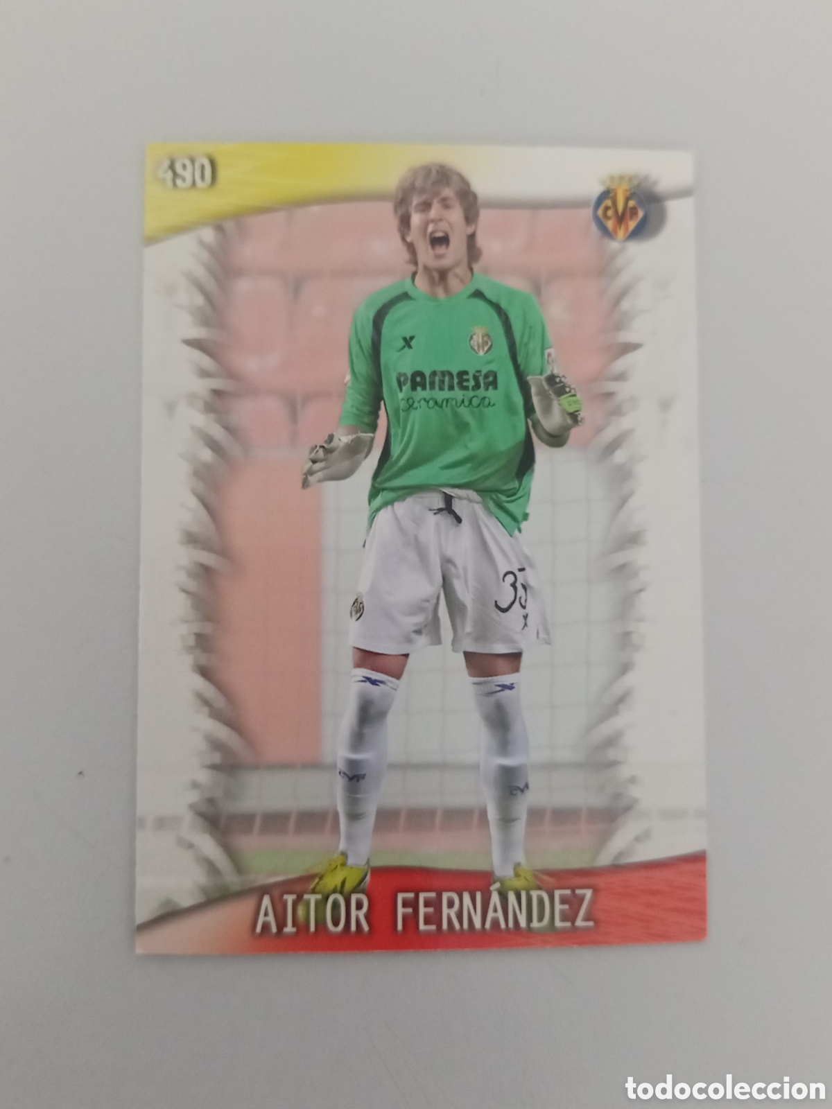 Figurine di Calcio: ❇️ CROMO ⚽ AITOR FERN&Aacute;NDEZ VILLARREAL 490 FICHAS LIGA QUIZ 2014 2013 2014 13 14 MUNDICROMO ❇️