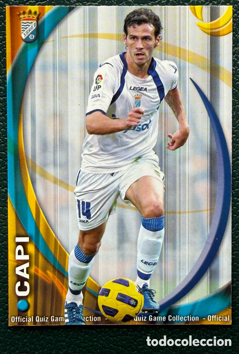 Football Stickers: 763 CAPI XEREZ CD FICHAS ALBUM MUNDICROMO 2010 2011 10 11