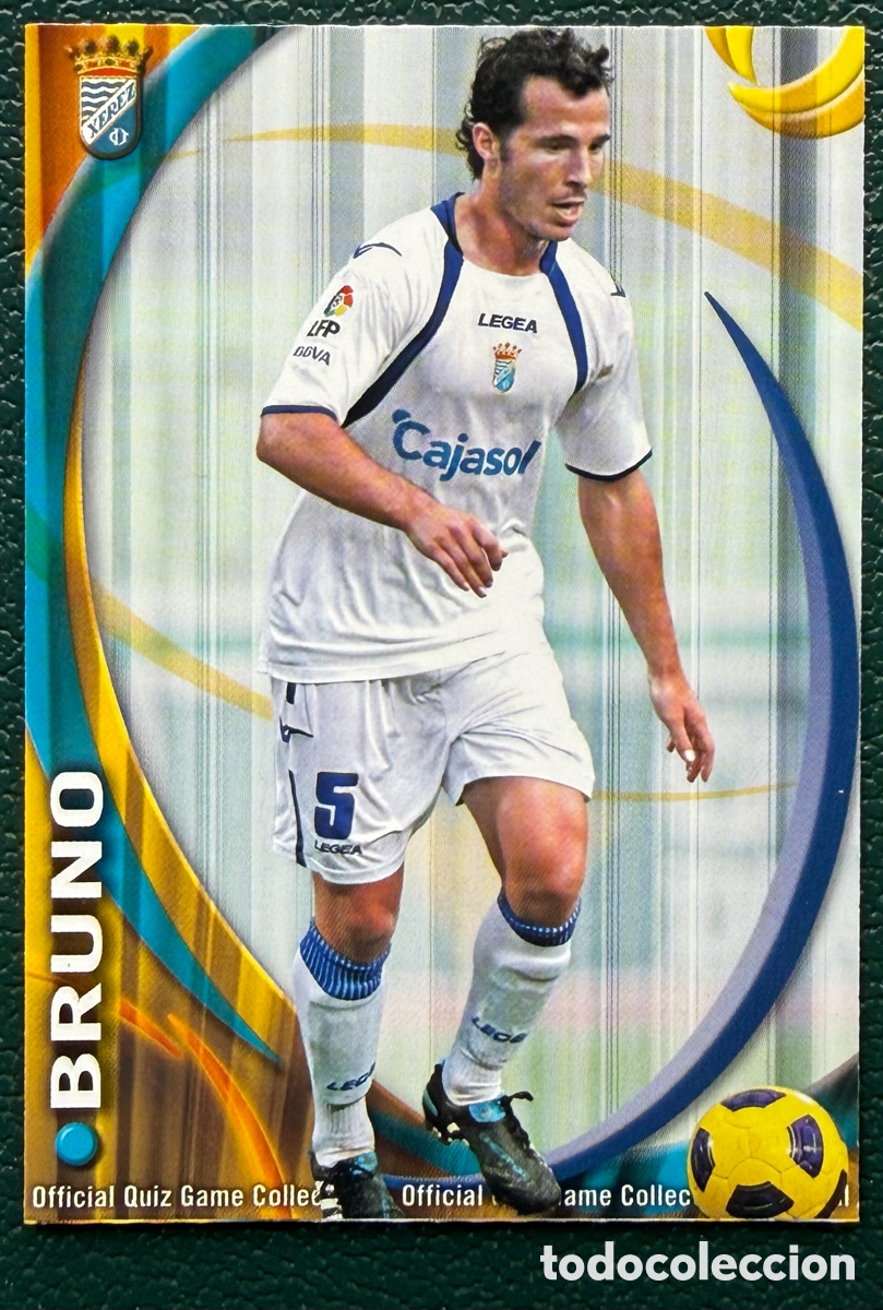 Cromos de Futebol: 764 BRUNO XEREZ CD FICHAS ALBUM MUNDICROMO 2010 2011 10 11
