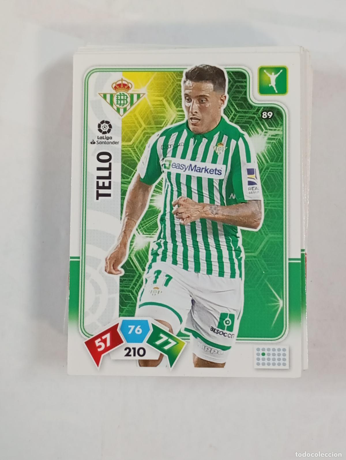 Cromos de F&uacute;tbol: CROMO TARJETA ADRENALYN. LIGA 2019-20. REAL BETIS. TDKP27Z2