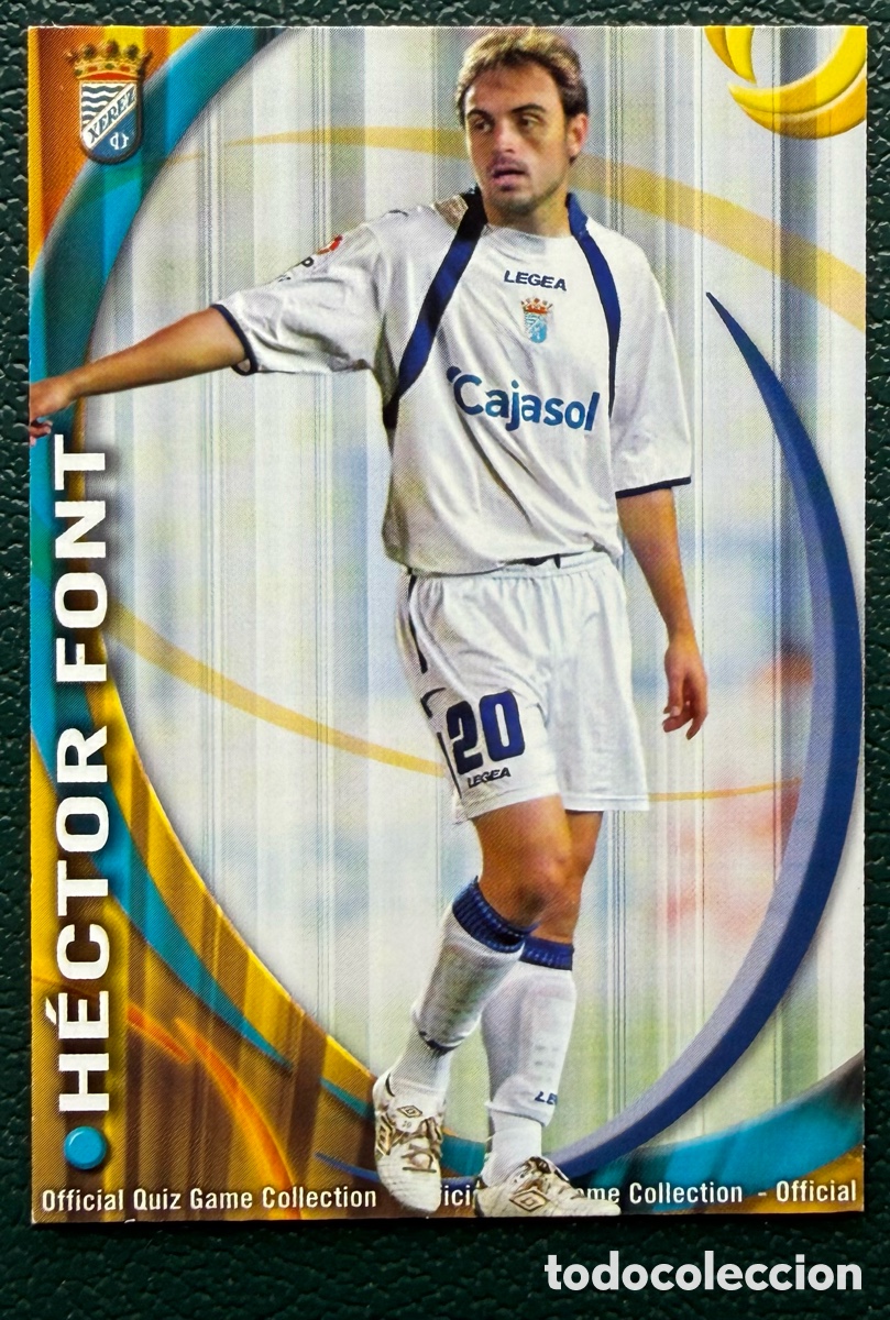 Cromos de Futebol: 768 HECTOR FONT XEREZ CD FICHAS ALBUM MUNDICROMO 2010 2011 10 11