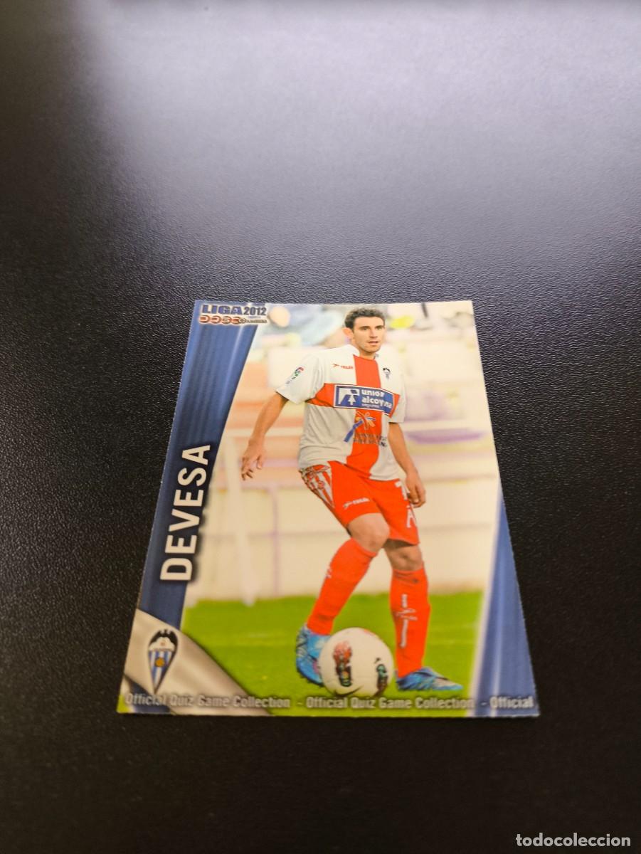 Cromos de F&uacute;tbol: 1139 DEVESA ALCOYANO MUNDICROMO LIGA 2011 2012 11 12 PLATINUM NO PANINI ESTE MEGACRACKS