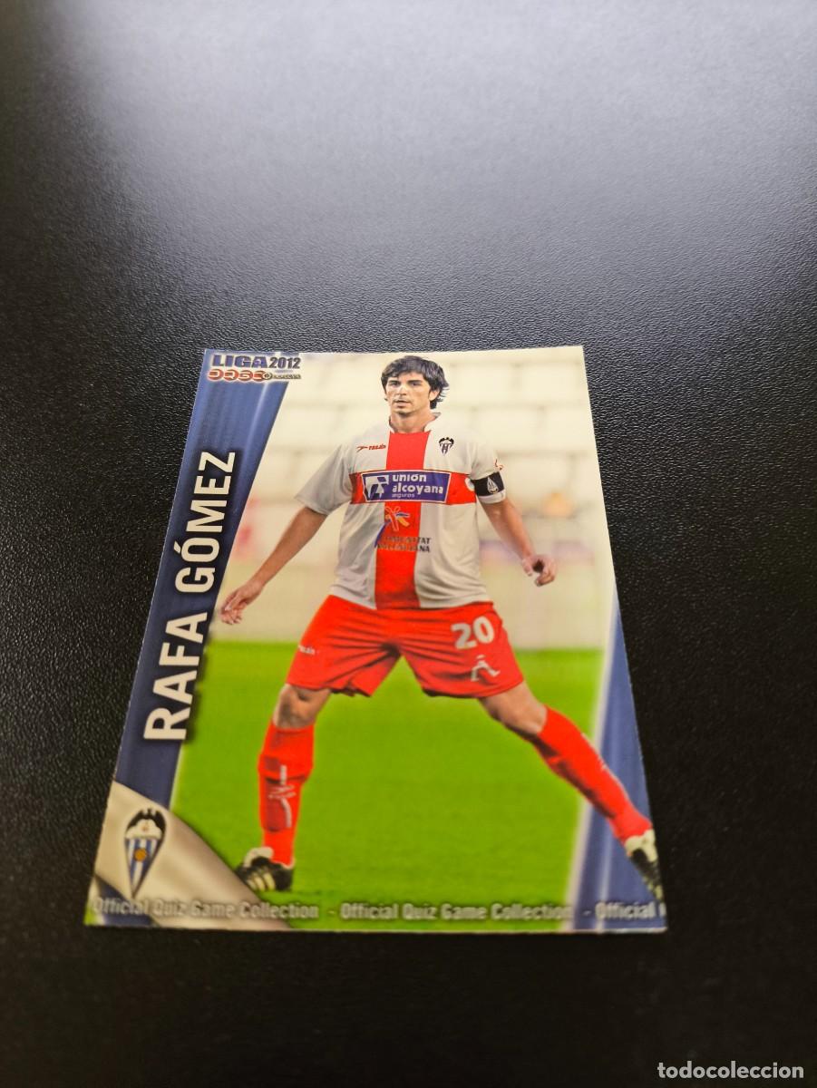 Cromos de F&uacute;tbol: 1147 RAFA GOMEZ ALCOYANO MUNDICROMO LIGA 2011 2012 11 12 PLATINUM NO PANINI ESTE MEGACRACKS