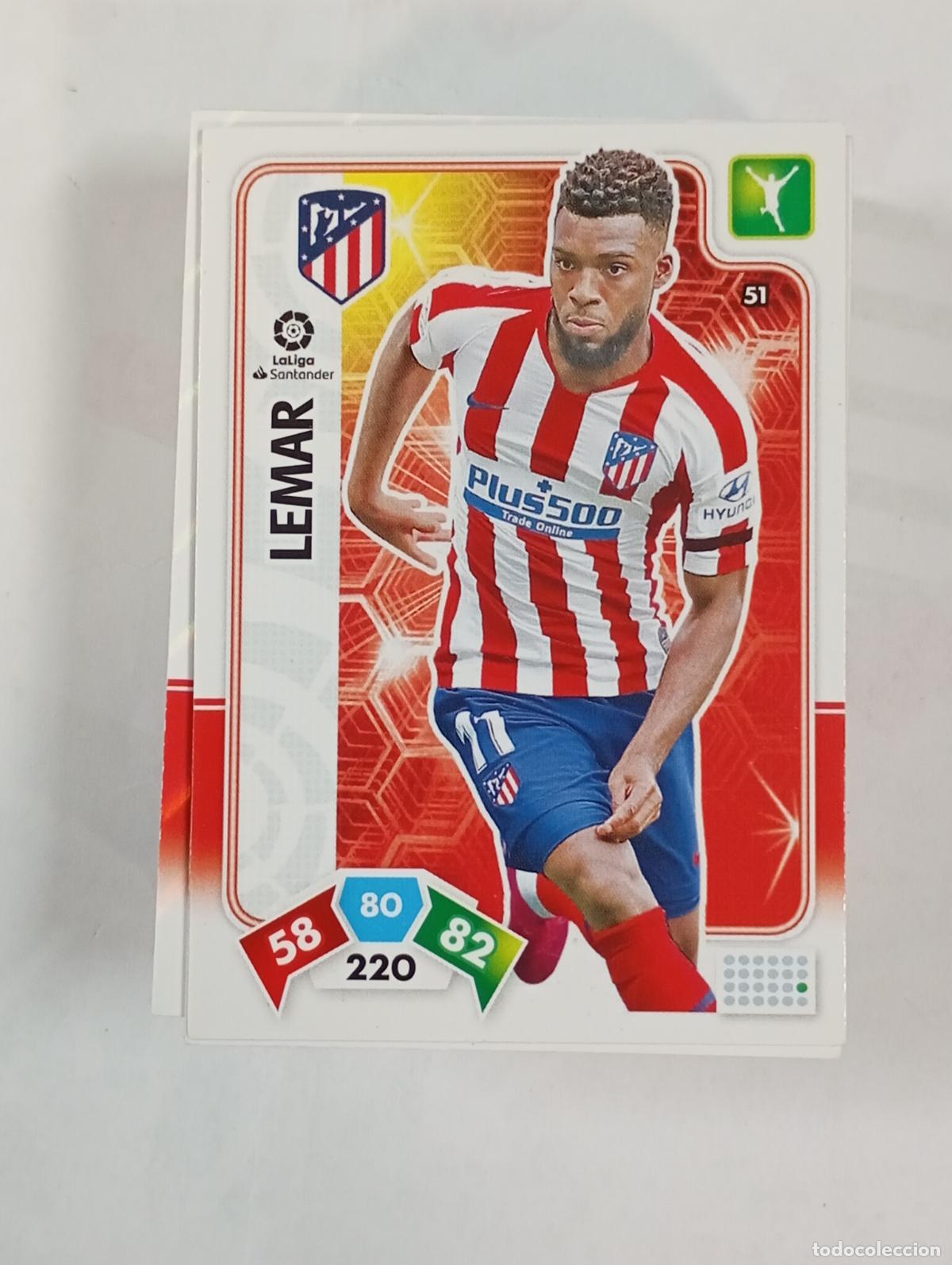Cromos de F&uacute;tbol: CROMO TARJETA ADRENALYN. LIGA 2019-20. ATL&Eacute;TICO DE MADRID. TDKP27Z2