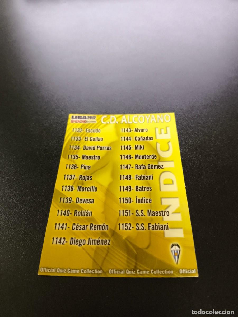 Cartes &agrave; collectionner de Football: 1150 INDICE ALCOYANO MUNDICROMO LIGA 2011 2012 11 12 PLATINUM NO PANINI ESTE MEGACRACKS