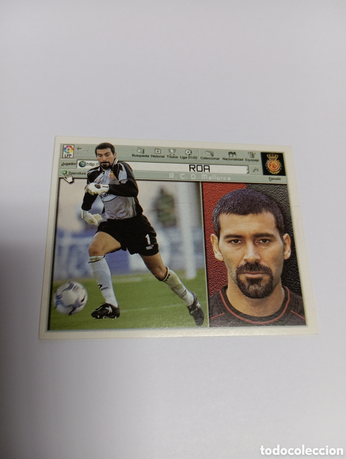 Cartes &agrave; collectionner de Football: ROA Mallorca LIGA ESTE 2001 2002 PANINI 01 02