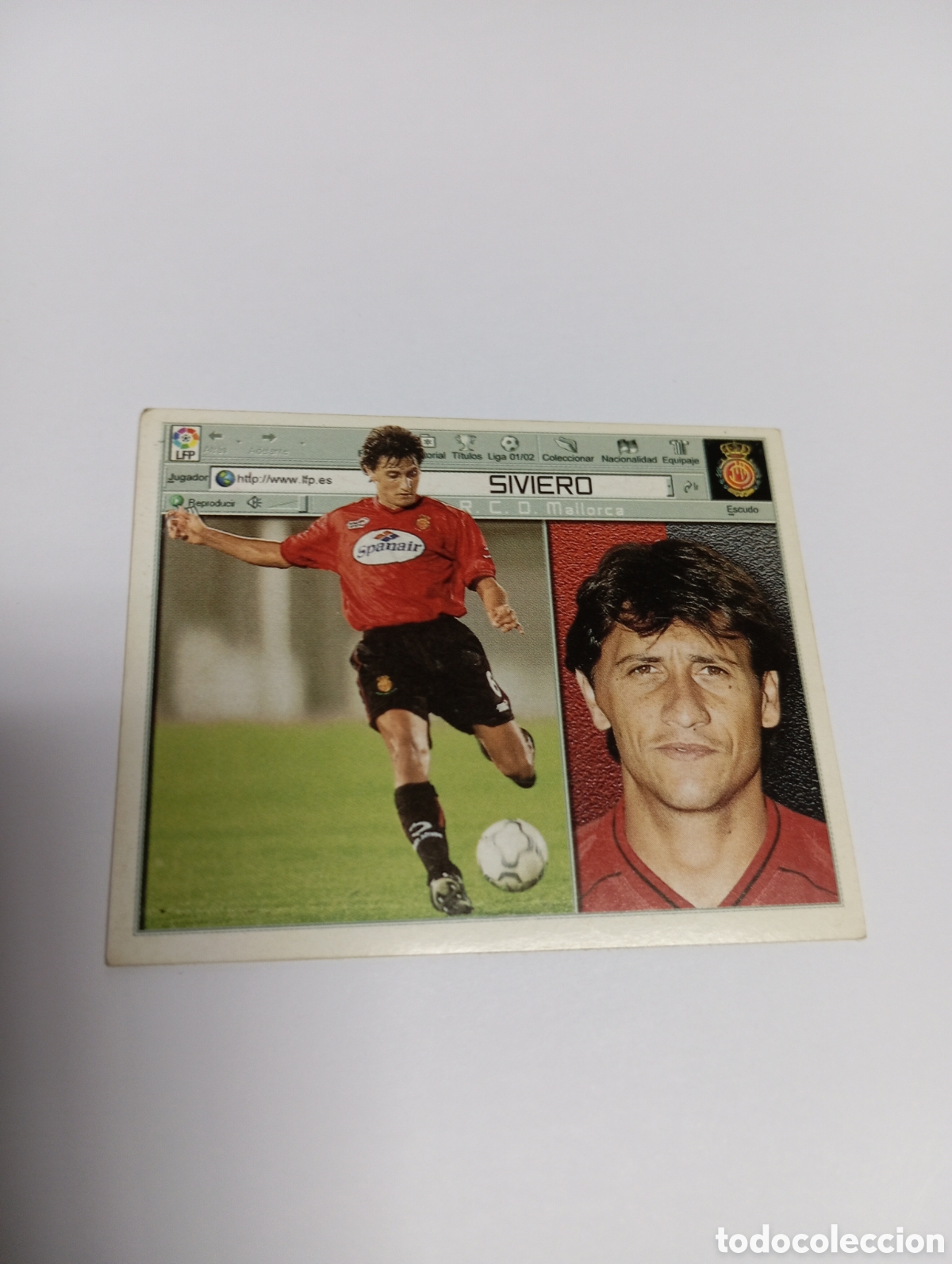 Cromos de F&uacute;tbol: SIVIERO Mallorca LIGA ESTE 2001 2002 PANINI 01 02