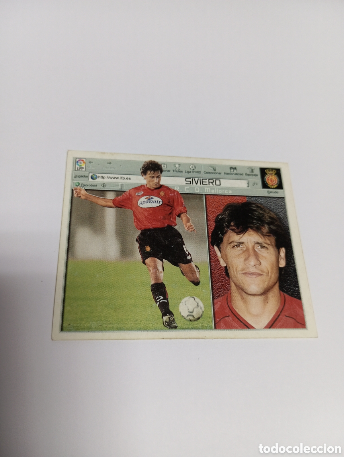 Cromos de F&uacute;tbol: SIVIERO Mallorca LIGA ESTE 2001 2002 PANINI 01 02