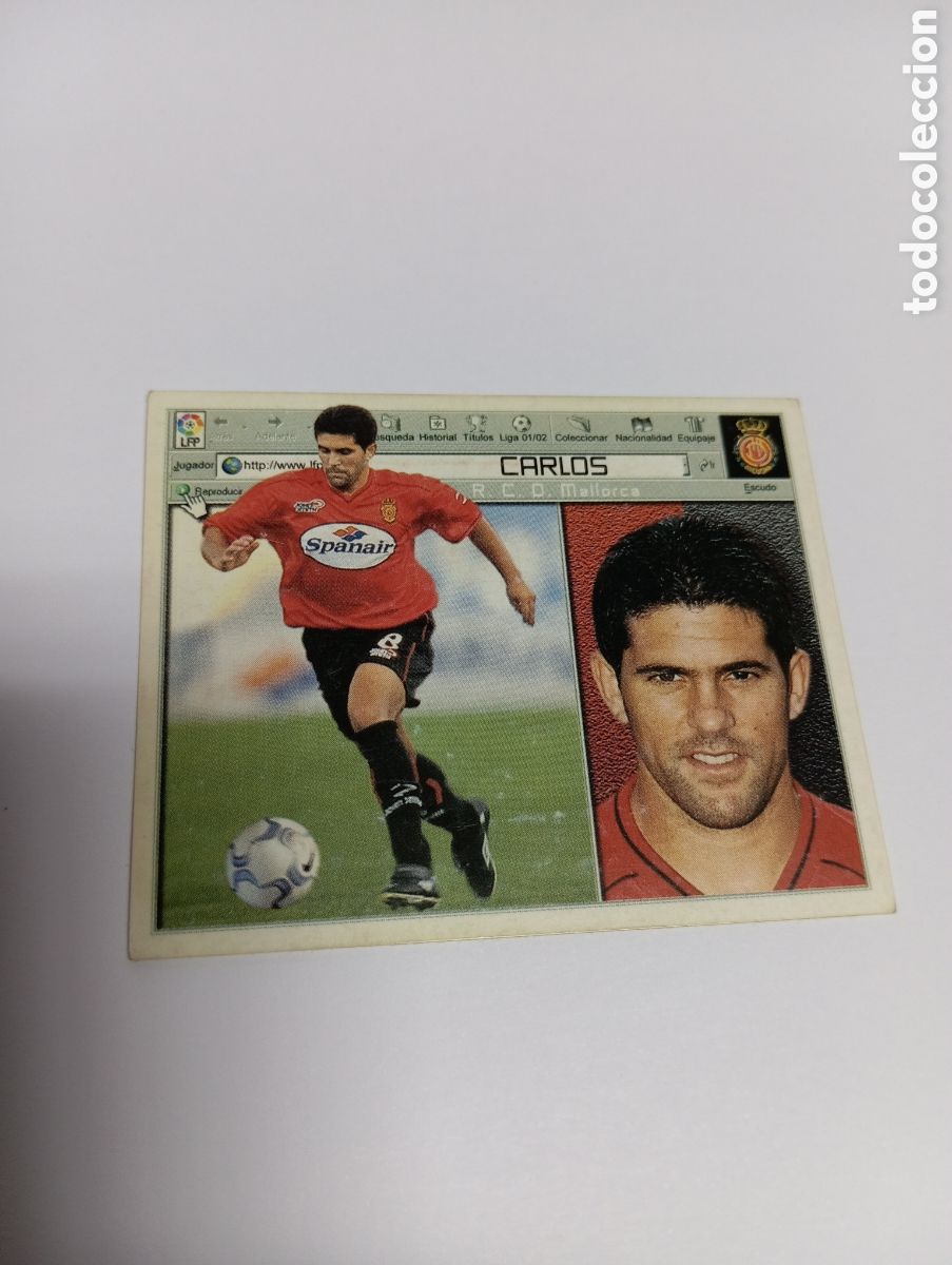 Cromos de F&uacute;tbol: CARLOS Mallorca LIGA ESTE 2001 2002 PANINI 01 02