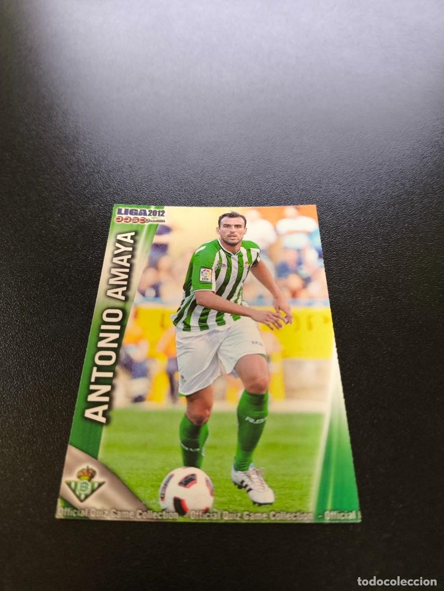 Cromos de F&uacute;tbol: 1185 AMAYA BETIS ULTIMA HORA II MUNDICROMO LIGA 2011 2012 11 12 PLATINUM NO PANINI ESTE