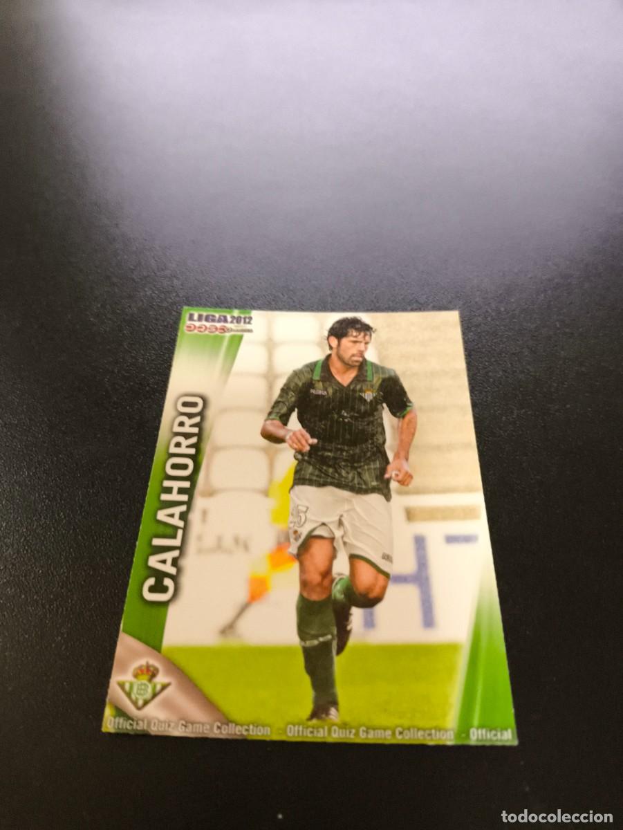 Cromos de F&uacute;tbol: 1189 CALAHORRO BETIS ULTIMA HORA II MUNDICROMO LIGA 2011 2012 11 12 PLATINUM NO PANINI ESTE