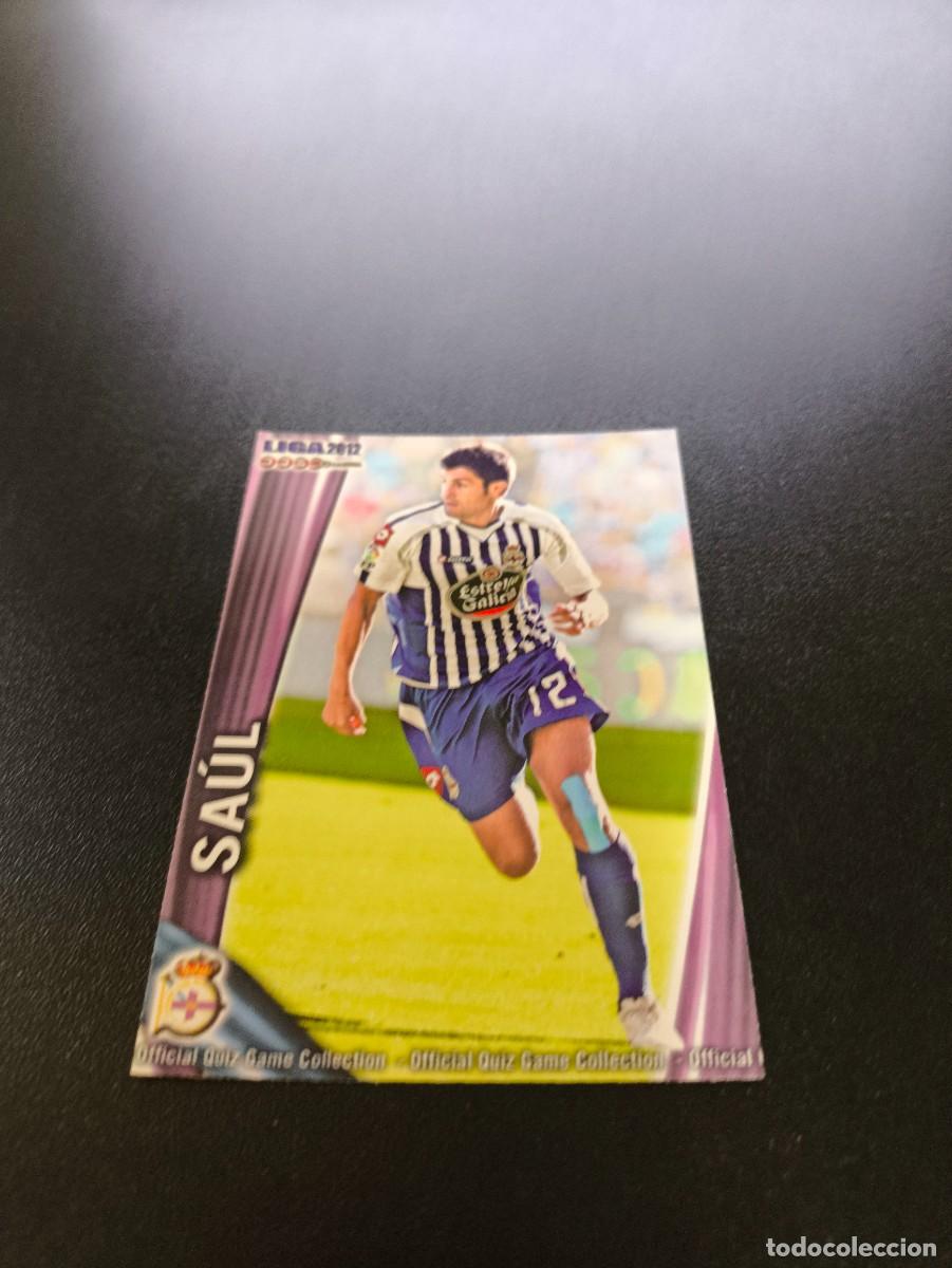 Cromos de F&uacute;tbol: 1198 SAUL DEPORTIVO CORU&Ntilde;A ULTIMA HORA II MUNDICROMO LIGA 2011 2012 11 12 PLATINUM NO PANINI ESTE