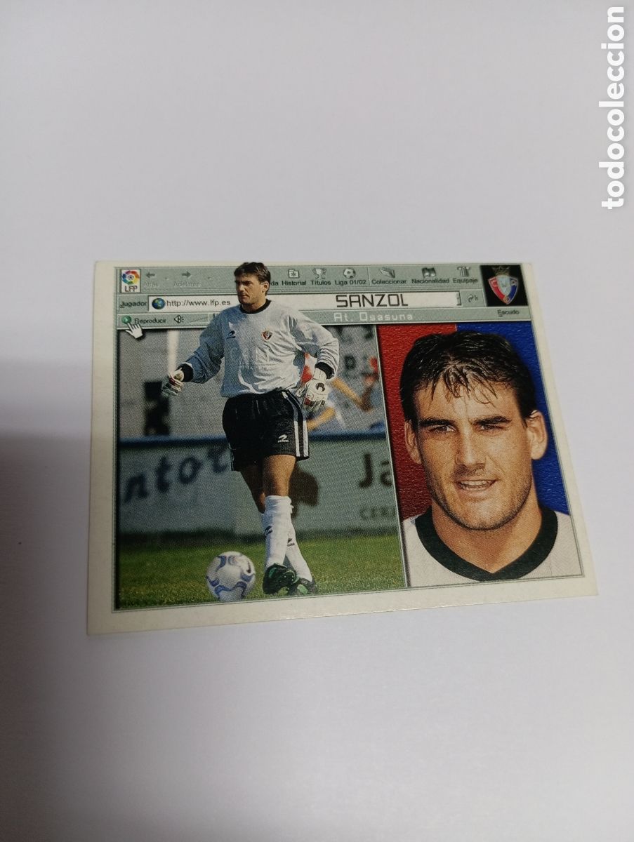 Cromos de F&uacute;tbol: SANZOL Osasuna LIGA ESTE 2001 2002 PANINI 01 02