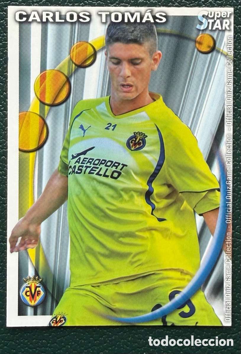 Cartes &agrave; collectionner de Football: 858 CARLOS TOMAS SUPERSTAR MATE VILLARREAL CF B FICHAS ALBUM MUNDICROMO 2010 2011 10 11