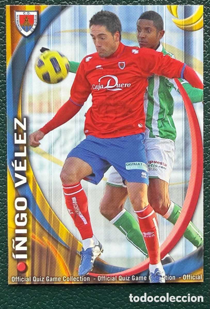 Cartes &agrave; collectionner de Football: 876 I&Ntilde;IGO VELEZ CD NUMANCIA FICHAS ALBUM MUNDICROMO 2010 2011 10 11