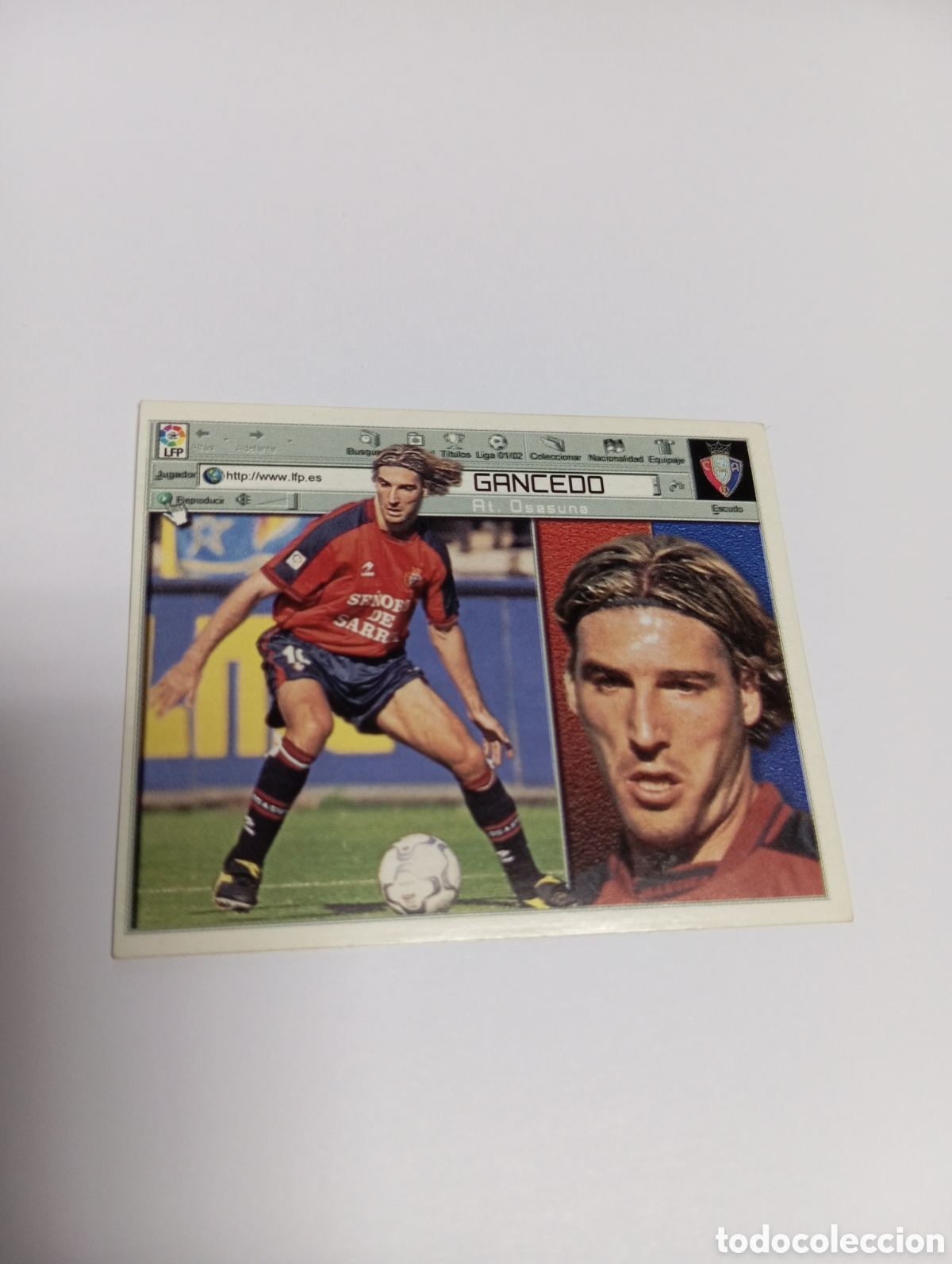Cartes &agrave; collectionner de Football: GANCEDO Osasuna LIGA ESTE 2001 2002 PANINI 01 02