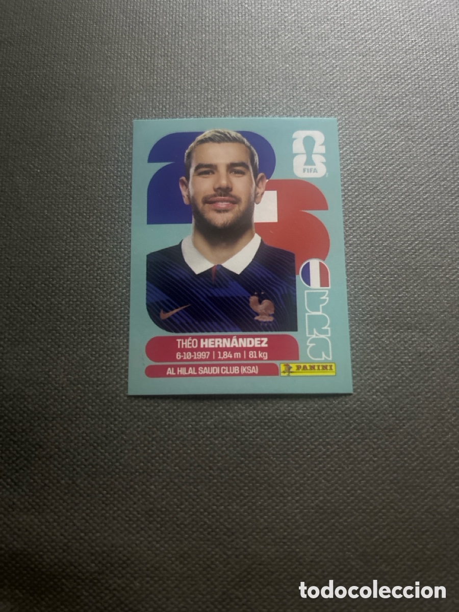 Cromos de F&uacute;tbol: Theo Hernandez FRA 3 Francia Mundial FIFA World Cup 2026 26
