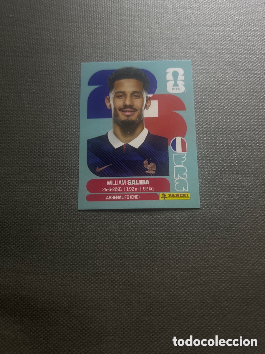 Cromos de F&uacute;tbol: Saliba FRA 4 Francia Mundial FIFA World Cup 2026 26