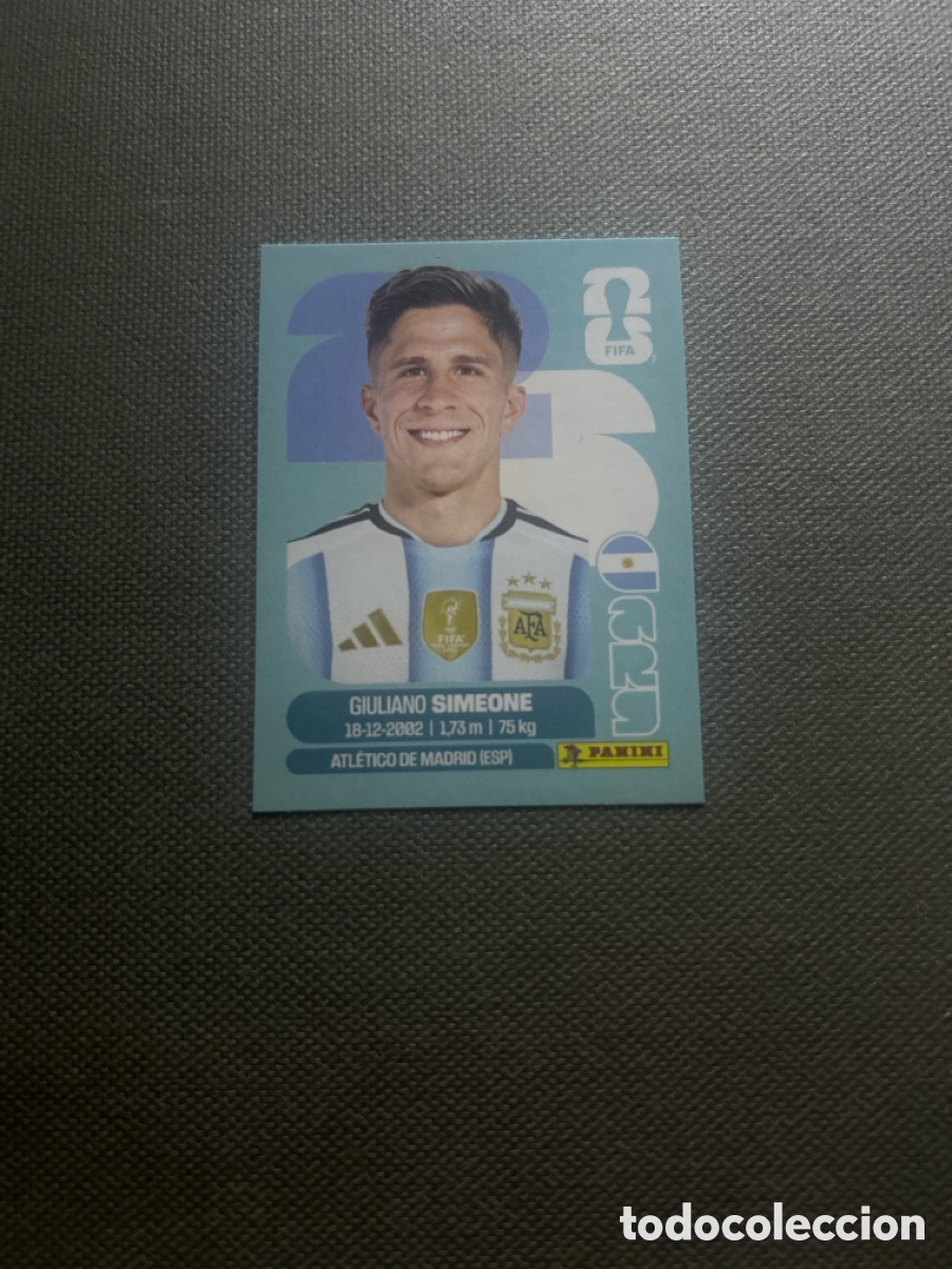 Cromos de F&uacute;tbol: Simeone ARG 20 Argentina Mundial FIFA World Cup 2026 26