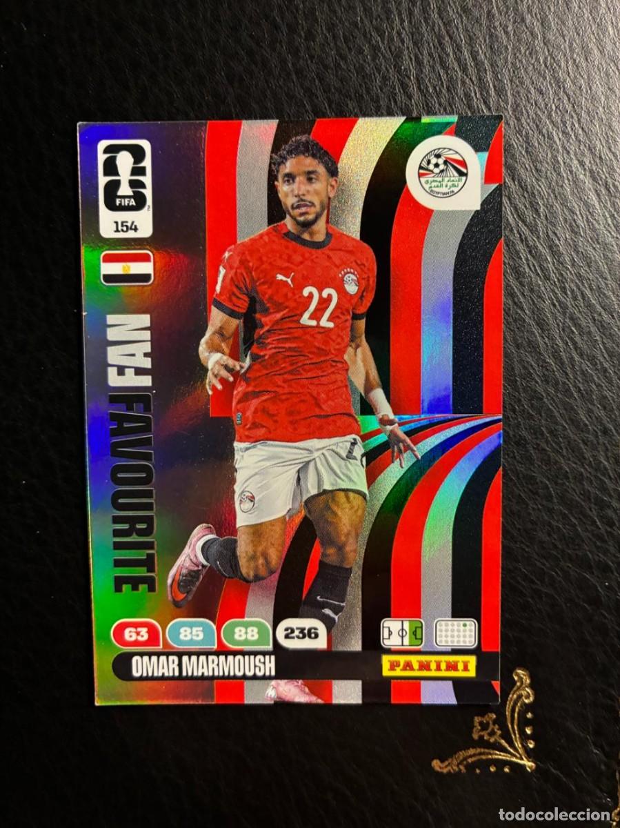 Cromos de F&uacute;tbol: 154 FAN FAVOURITE OMAR MARMOUSH EGIPTO FIFA WORLD CUP ADRENALYN MUNDIAL 2026 26 PANINI