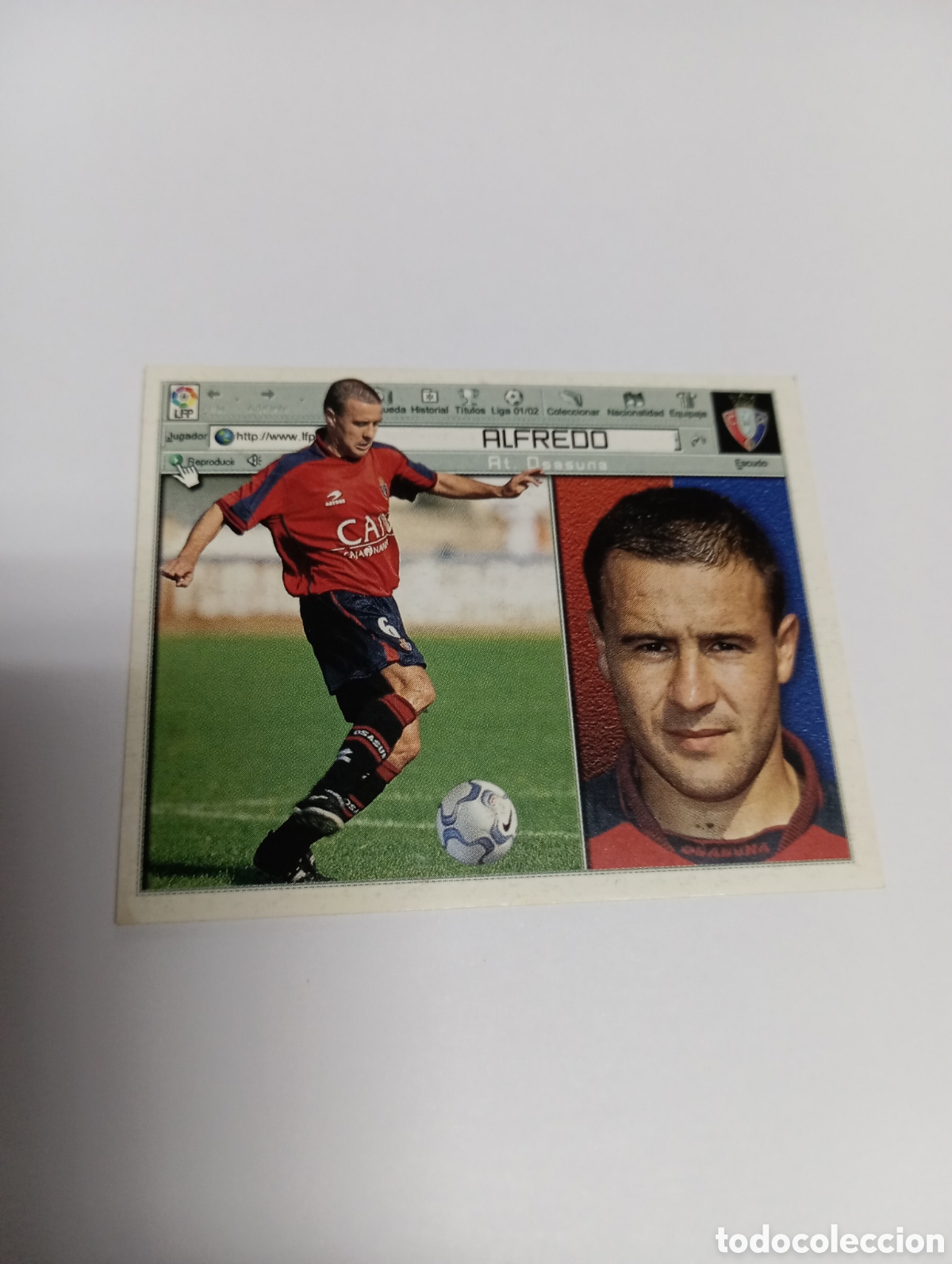 Figurine di Calcio: ALFREDO Osasuna LIGA ESTE 2001 2002 PANINI 01 02