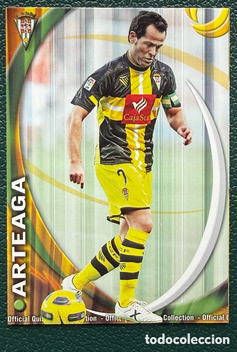 Figurine di Calcio: 914 ARTEAGA CORDOBA CF FICHAS ALBUM MUNDICROMO 2010 2011 10 11