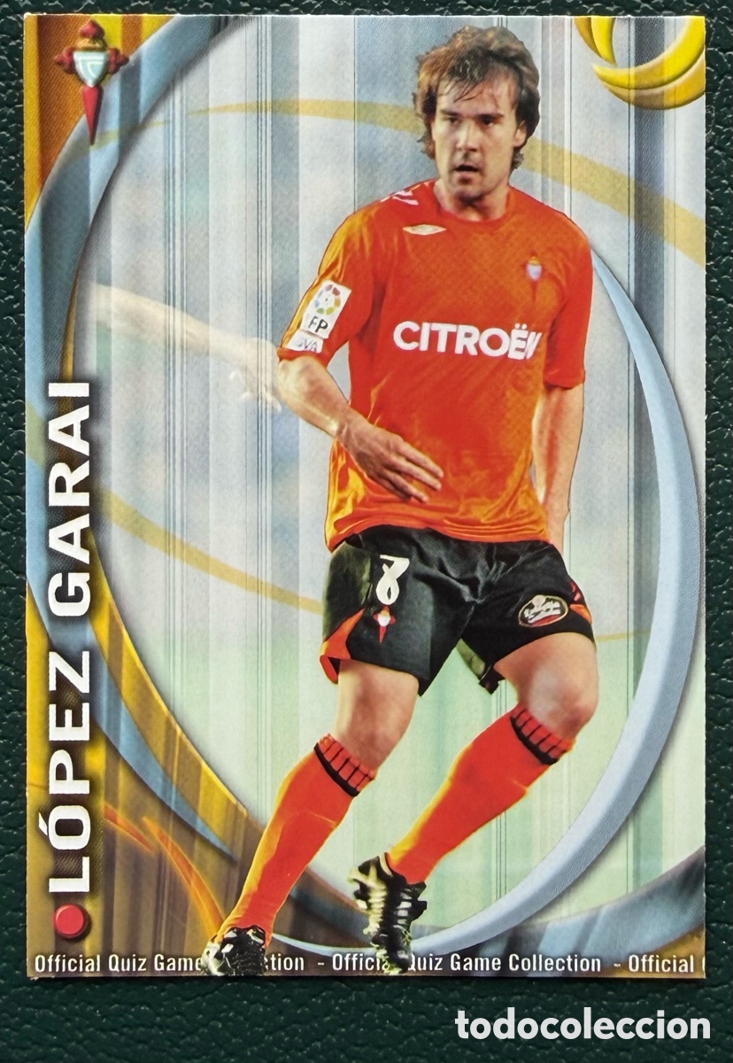Football Stickers: 950 LOPEZ GARAI CELTA DE VIGO FICHAS ALBUM MUNDICROMO 2010 2011 10 11