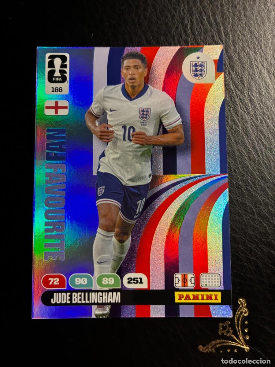 Football Stickers: 166 FAN FAVOURITE JUDE BELLINGHAM INGLATERRA FIFA WORLD CUP ADRENALYN MUNDIAL 2026 26 PANINI