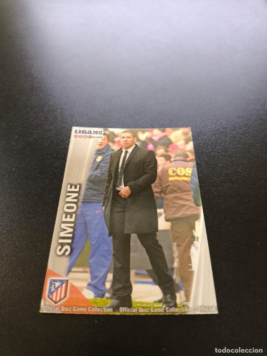 Fu&szlig;ball-Sticker: 1252 SIMEONE ATLETICO MADRID ULTIMA HORA III MUNDICROMO LIGA 2011 2012 11 12 PLATINUM NO PANINI ESTE