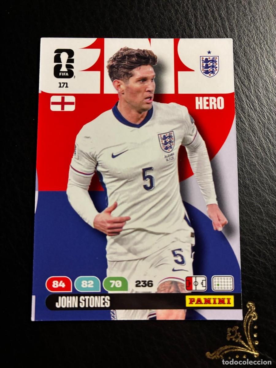 Cromos de F&uacute;tbol: 171 JOHN STONES INGLATERRA FIFA WORLD CUP ADRENALYN MUNDIAL 2026 26 PANINI
