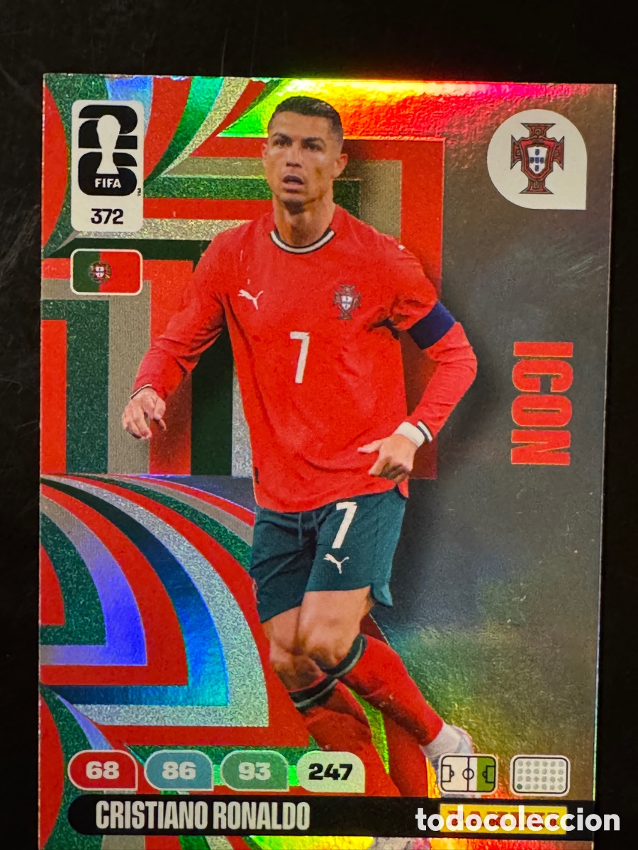 Fu&szlig;ball-Sticker: Cristiano Ronaldo 372 Icon Portugal Adrenalyn Mundial 2026