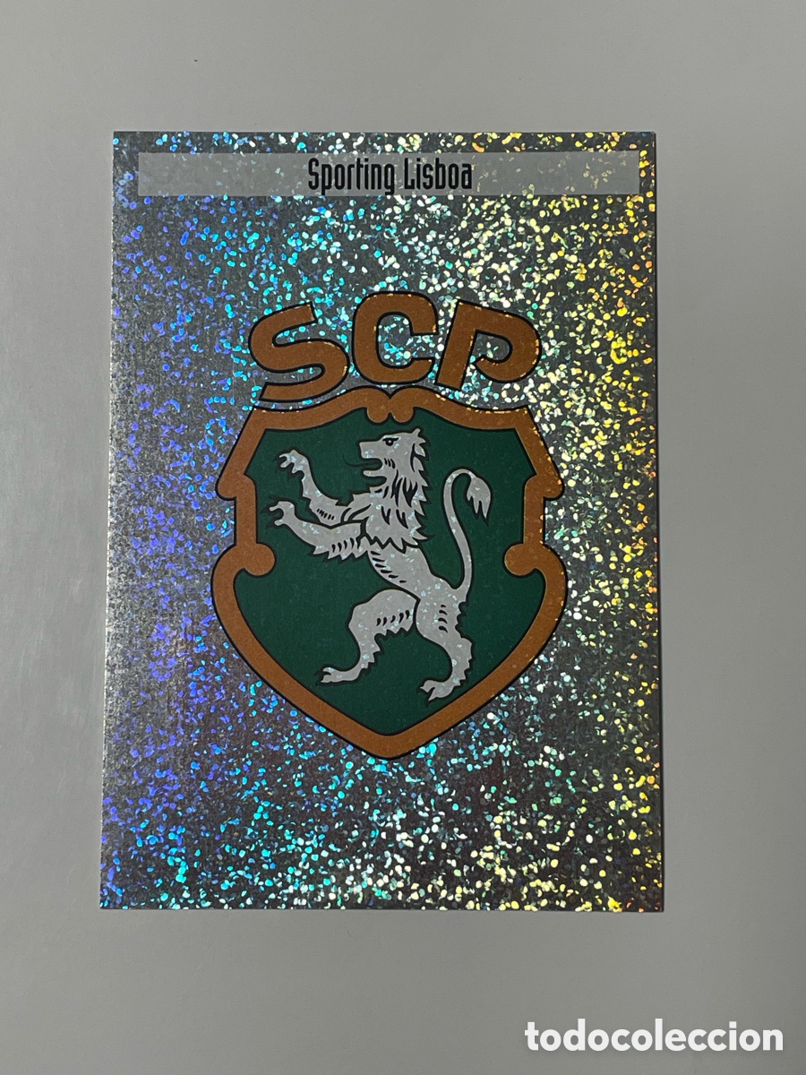 Cromos de F&uacute;tbol: Escudo Sporting de Lisboa Panini Los mejores equipos de Europa 1997/98 #U
