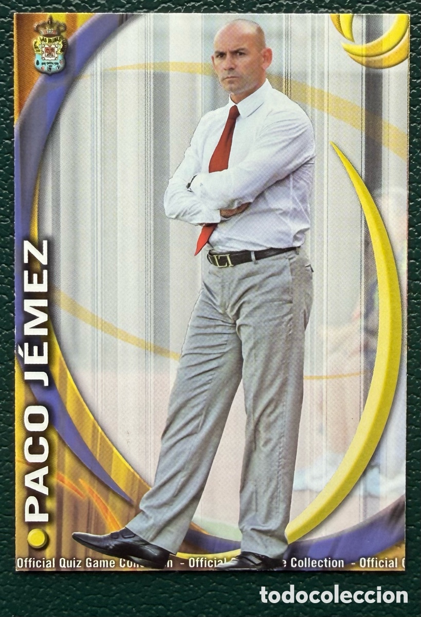 Cromos de F&uacute;tbol: 1050 PACO JEMEZ UD LAS PALMAS FICHAS ALBUM MUNDICROMO 2010 2011 10 11