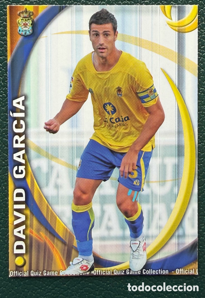 Cromos de F&uacute;tbol: 1054 DAVID GARCIA UD LAS PALMAS FICHAS ALBUM MUNDICROMO 2010 2011 10 11