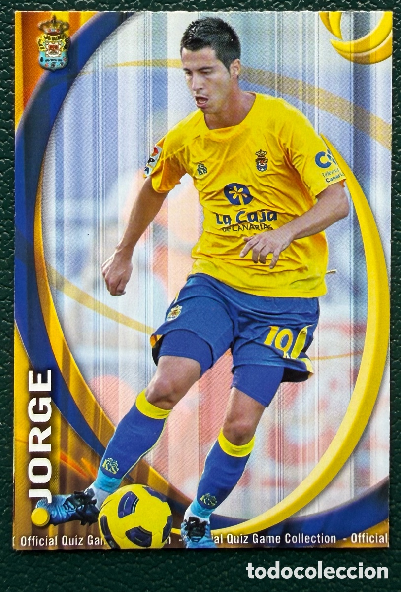 Cromos de F&uacute;tbol: 1057 JORGE UD LAS PALMAS FICHAS ALBUM MUNDICROMO 2010 2011 10 11
