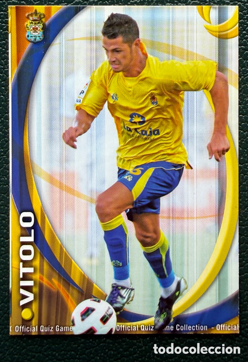 Cromos de F&uacute;tbol: 1065 VITOLO UD LAS PALMAS FICHAS ALBUM MUNDICROMO 2010 2011 10 11