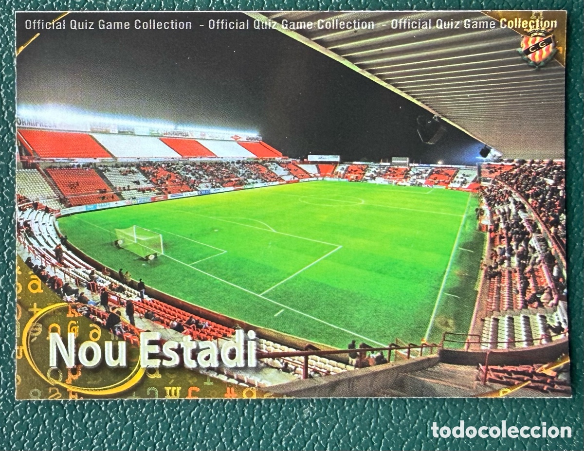 Fu&szlig;ball-Sticker: 1070 ESTADIO NOU ESTADI BRILLO LETRAS GIMNASTIC DE TARRAGONA FICHAS ALBUM MUNDICROMO 2010 2011 10 11