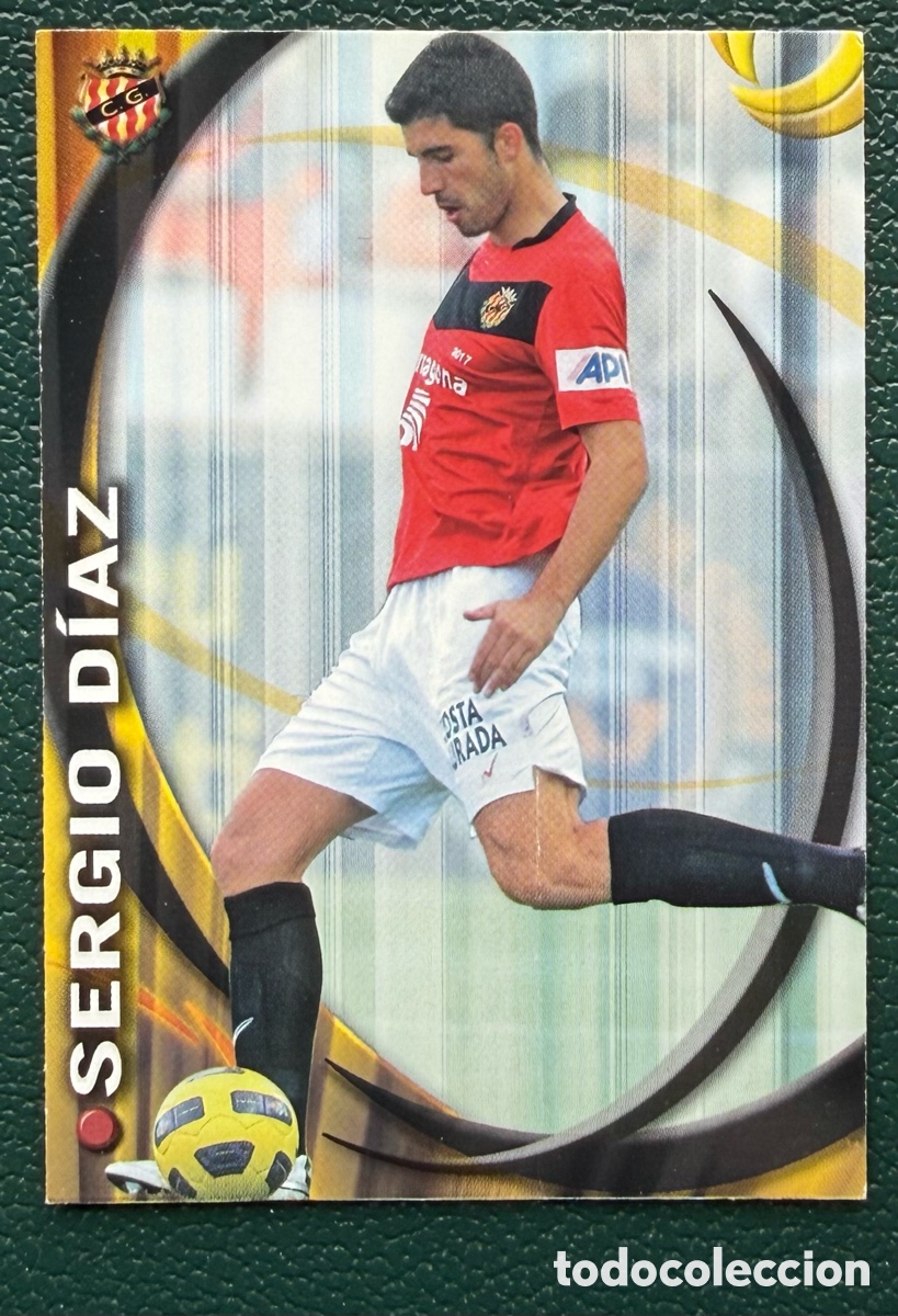 Fu&szlig;ball-Sticker: 1073 SERGIO DIAZ GIMNASTIC DE TARRAGONA FICHAS ALBUM MUNDICROMO 2010 2011 10 11