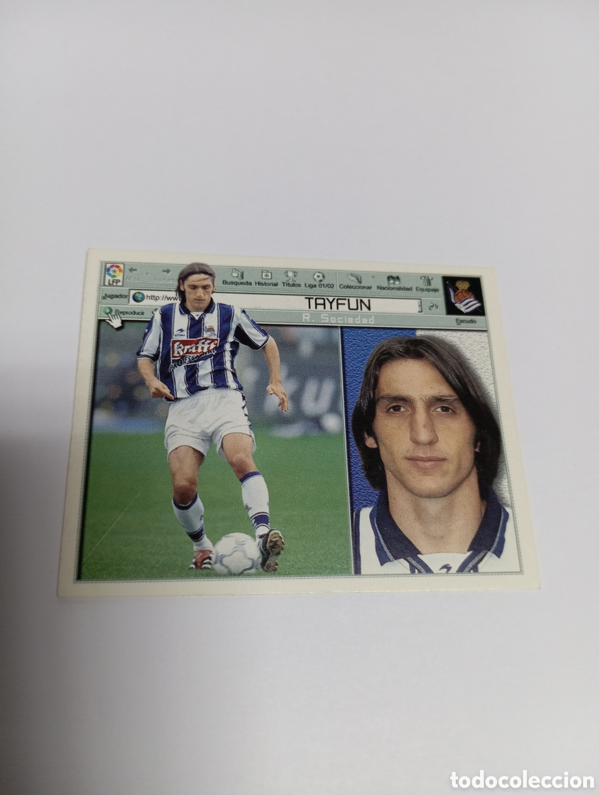 Cromos de F&uacute;tbol: TAYFUN Real Sociedad LIGA ESTE 2001 2002 PANINI 01 02
