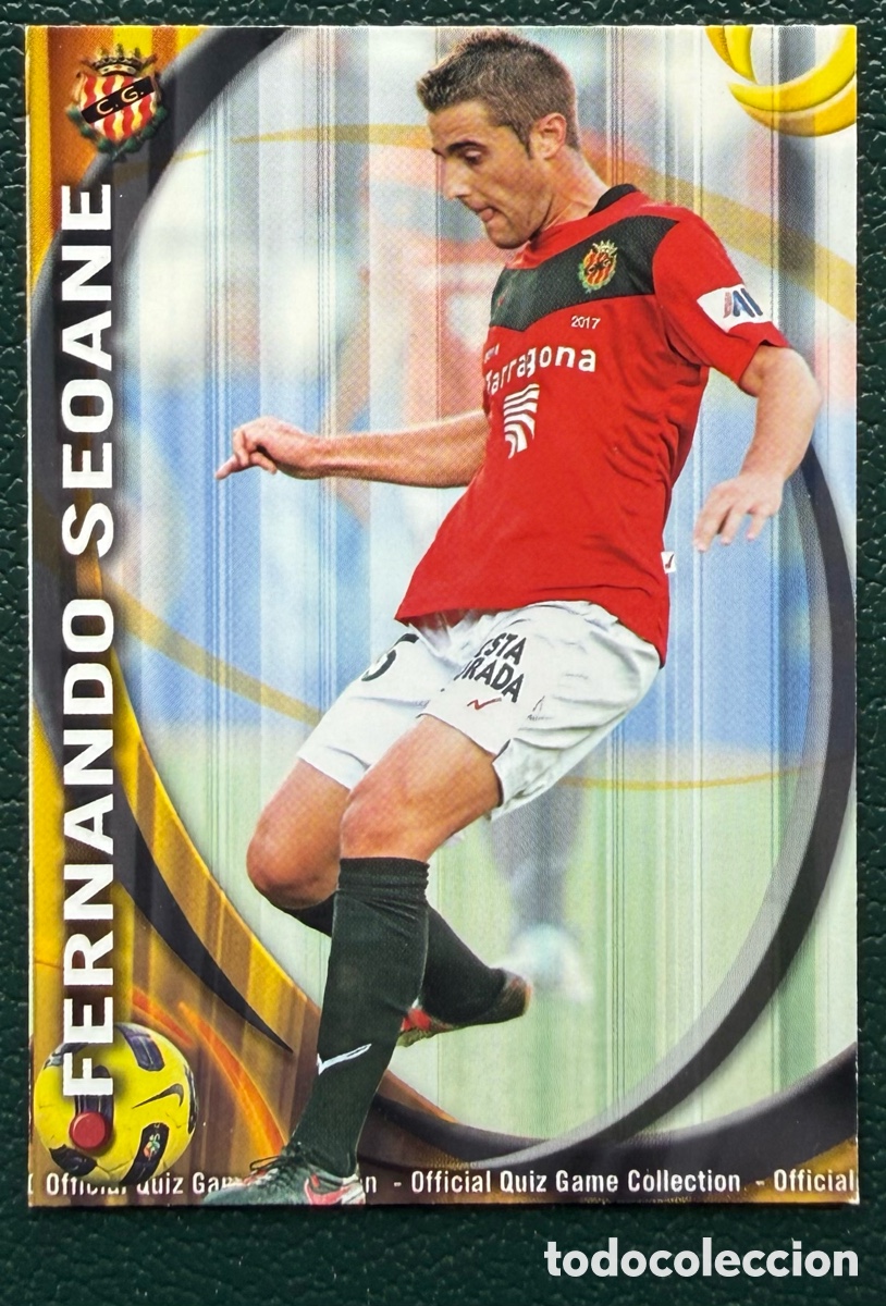 Figurine di Calcio: 1083 FERNANDO SEOANE GIMNASTIC DE TARRAGONA FICHAS ALBUM MUNDICROMO 2010 2011 10 11