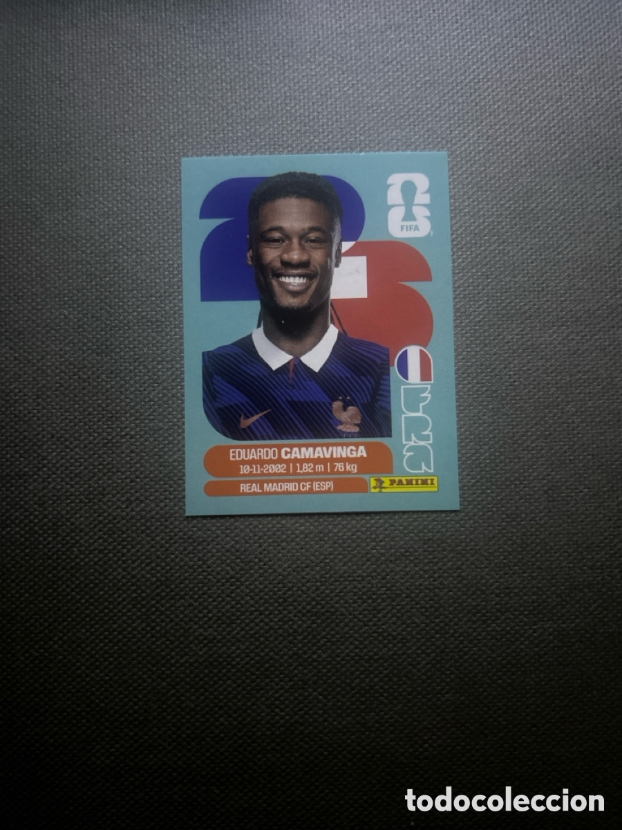 Cromos de F&uacute;tbol: Camavinga FRA 10 Francia France Mundial FIFA World Cup 2026 26