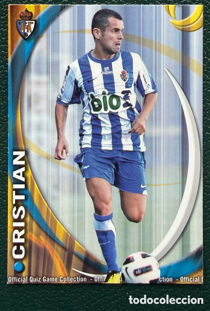 Figurine di Calcio: 1094 CRISTIAN SD PONFERRADINA FICHAS ALBUM MUNDICROMO 2010 2011 10 11