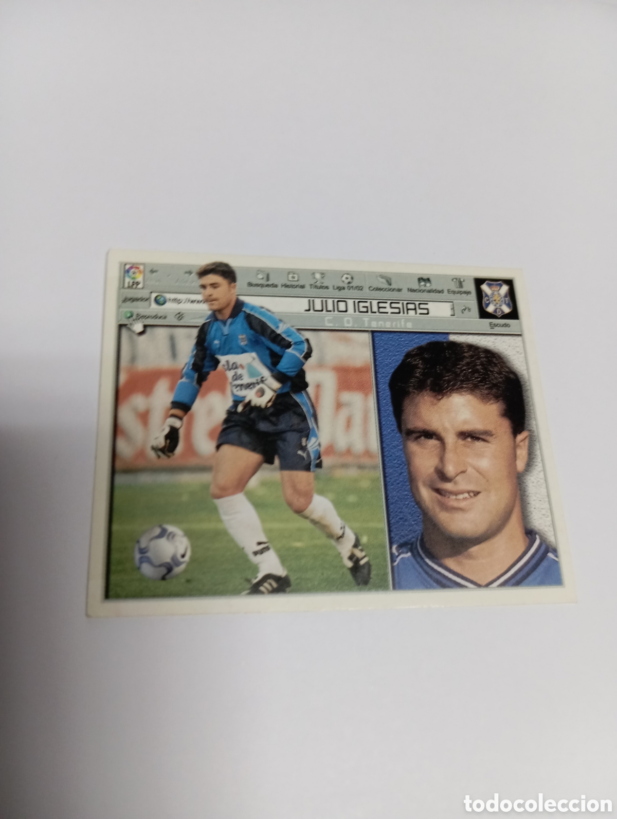 Figurine di Calcio: Tenerife LIGA ESTE 2001 2002 PANINI 01 02