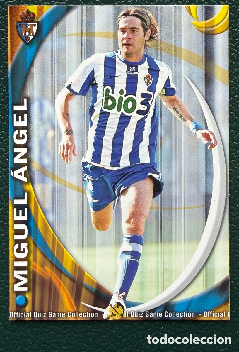 Figurine di Calcio: 1103 MIGUEL ANGEL SD PONFERRADINA FICHAS ALBUM MUNDICROMO 2010 2011 10 11