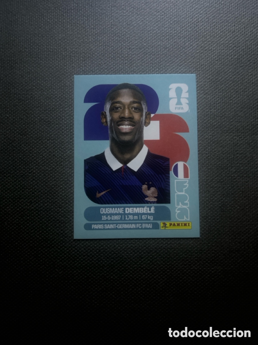 Cromos de F&uacute;tbol: Ousmane Dembele FRA 15 Francia France Mundial FIFA World Cup 2026 26